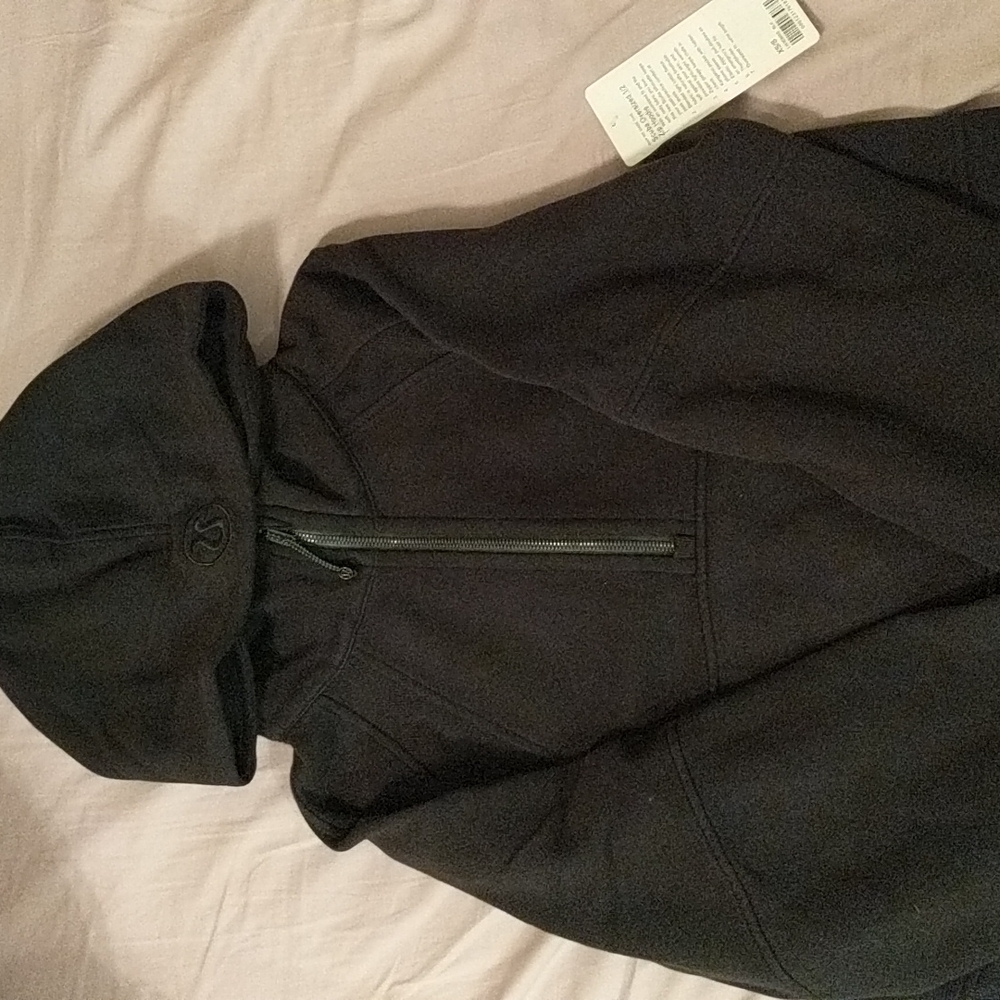 *NWT* lululemon oversized scuba half zip black xs/sm
